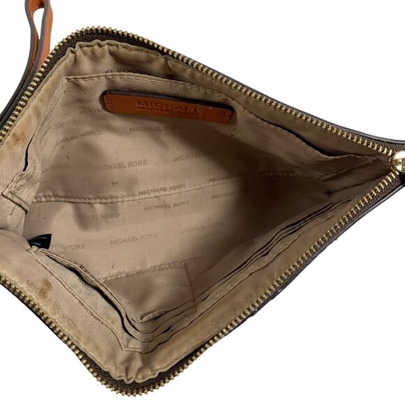 Michael Kors Jet Set Go MK Logo TZ Clutch Wristlet Illustration Collection Fly - Picture 6 of 12